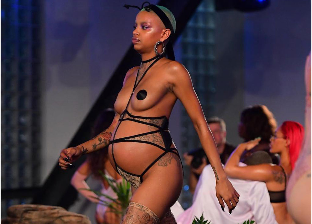 Rihanna-Fenty: Pregnant Model Gives Birth At Rihanna’s Savage X Fenty Show.